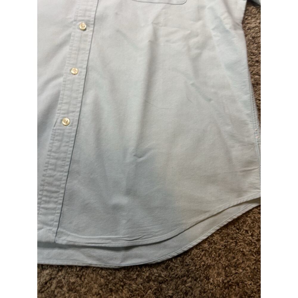 Polo Ralph Lauren Oxford Button Shirt Men’s LG Blue Pony Short Sleeve - Picture 7 of 10